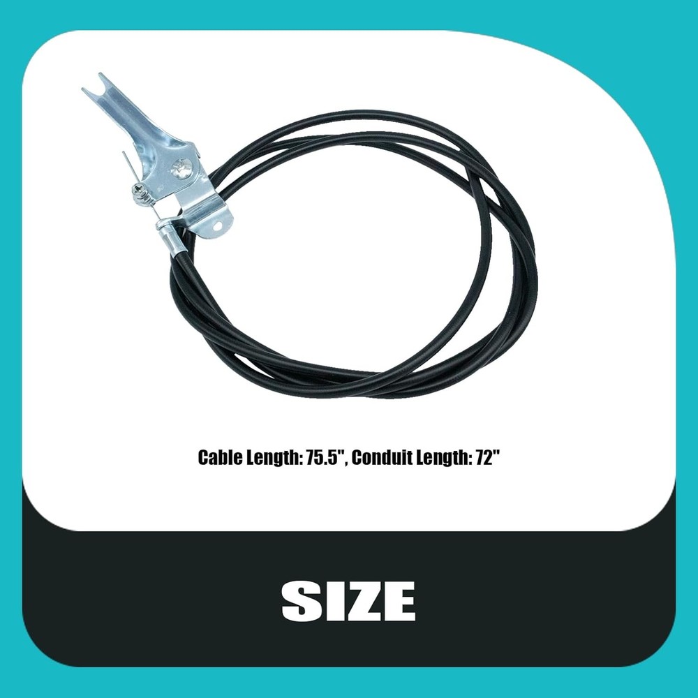 60-210 Throttle Control Cable assembly Universal 72" Replace 94509