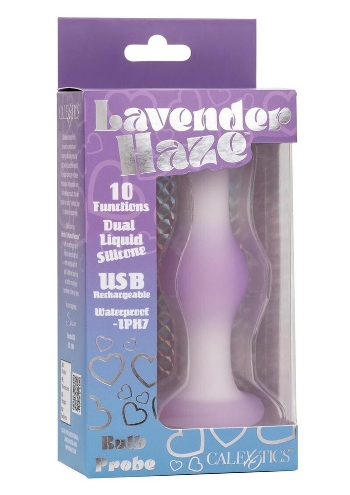 Lavender Haze Bulb Vibrating Probe Butt Plug