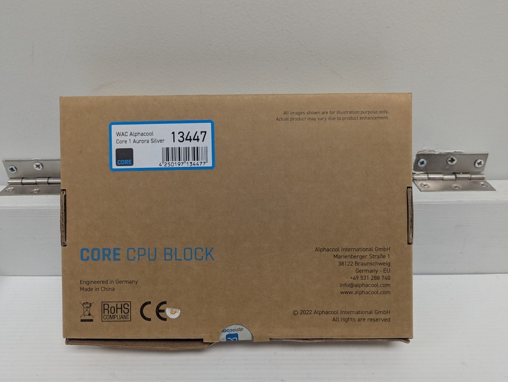 WAC ALPHACOOL CORE 1 AURORA SILVER - CORE CPU BLOCK - 13447 - OPEN BOX NEW