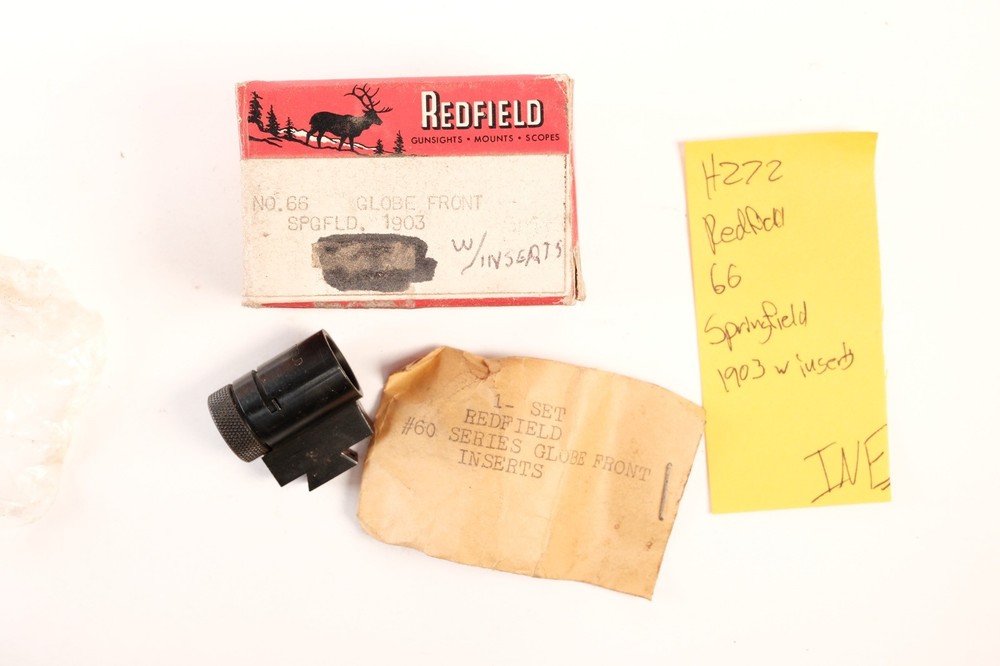 H272 Redfield 66 Front Globe Target  Sight For Springfield 1903 With Inserts