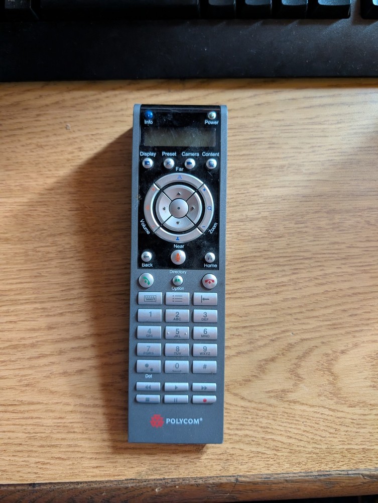 POLYCOM 2201-52556-001 HDX Remote Control Video Conferencing System