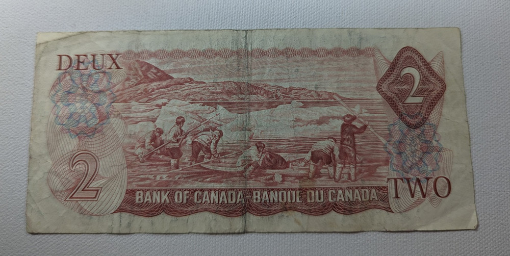 CANADA $2 QEII CROW BOUEY 1974 CIRC Fair