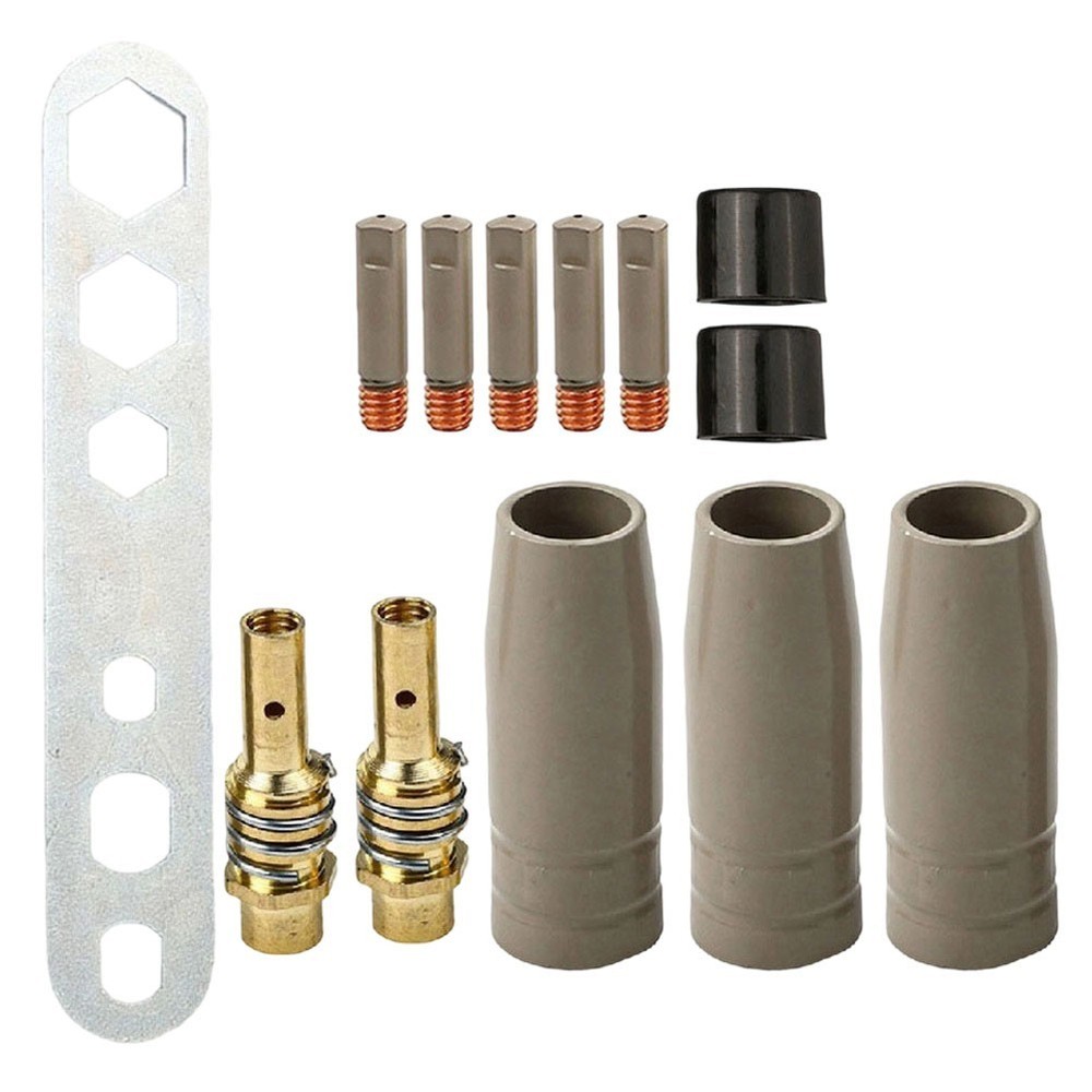 Copper Tips Welding Nozzle Set Enhanced Heat Resistance Efficient Slag Removal