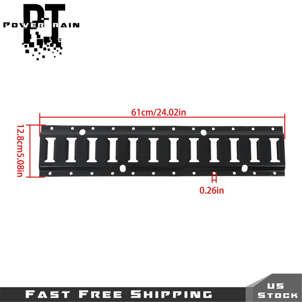 12 Pack E Track Tie Down Rails Power Coated E-Tracks 2' For Trailers ATV
