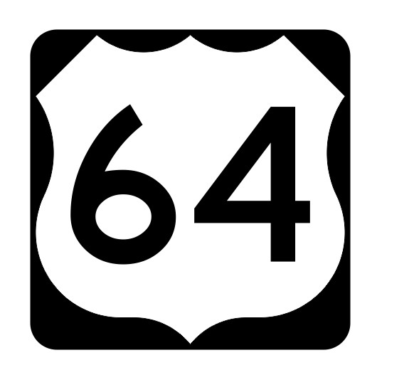US Route 64 Sticker Decal