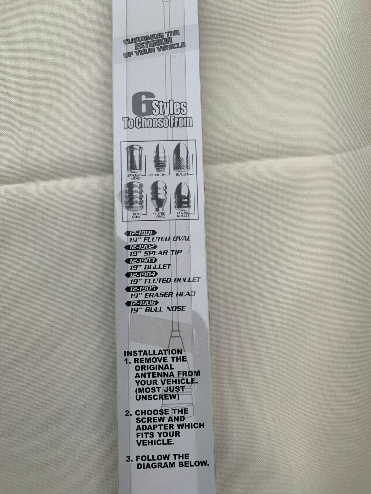 Billet Antenna 19" Fluted Oval