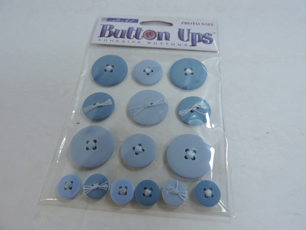Sticko Button Ups Adhesive Buttons 5 packages different colors