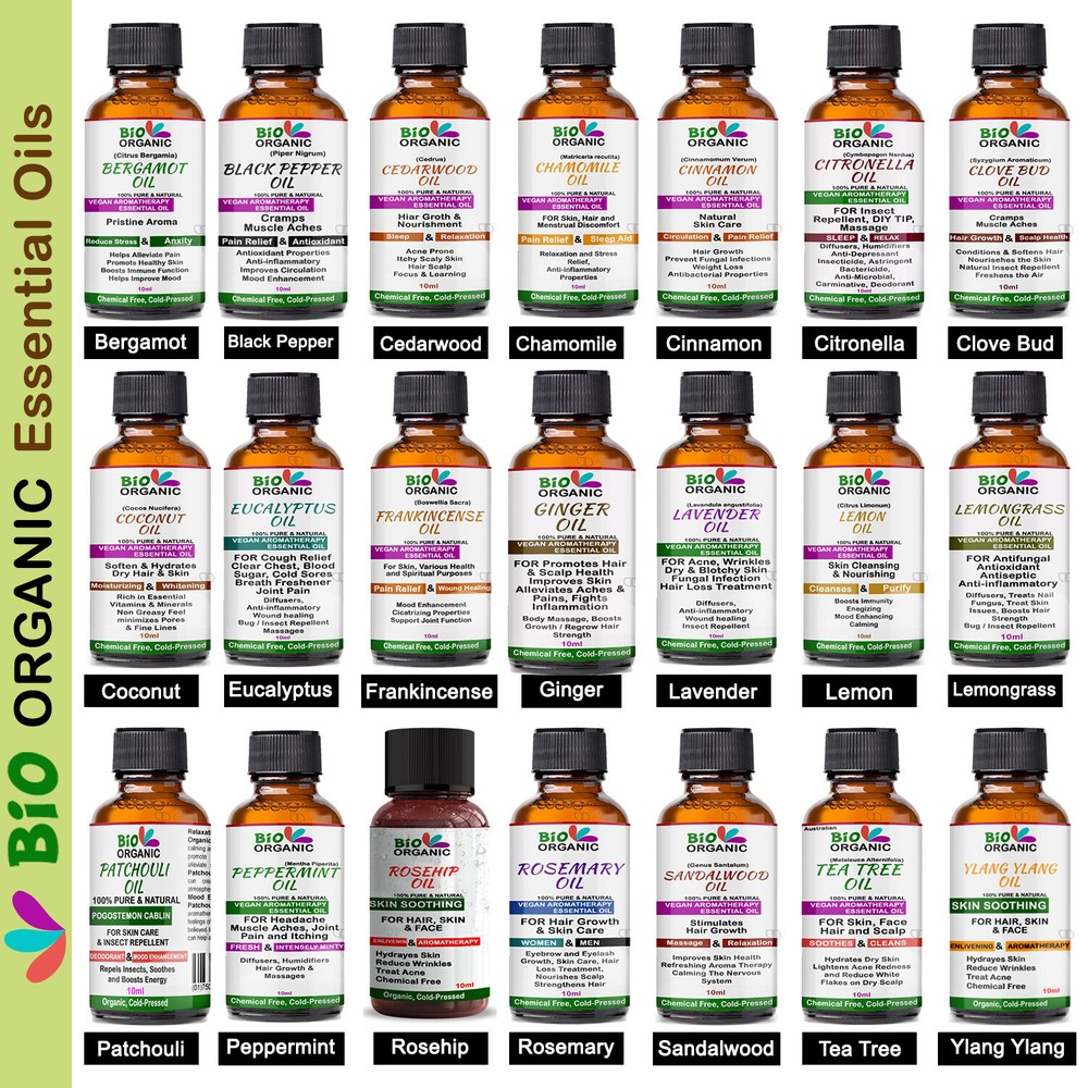 Essential Oils Aromatherapy Pure Essential Oil Fragrances Diffuser Burner UK
