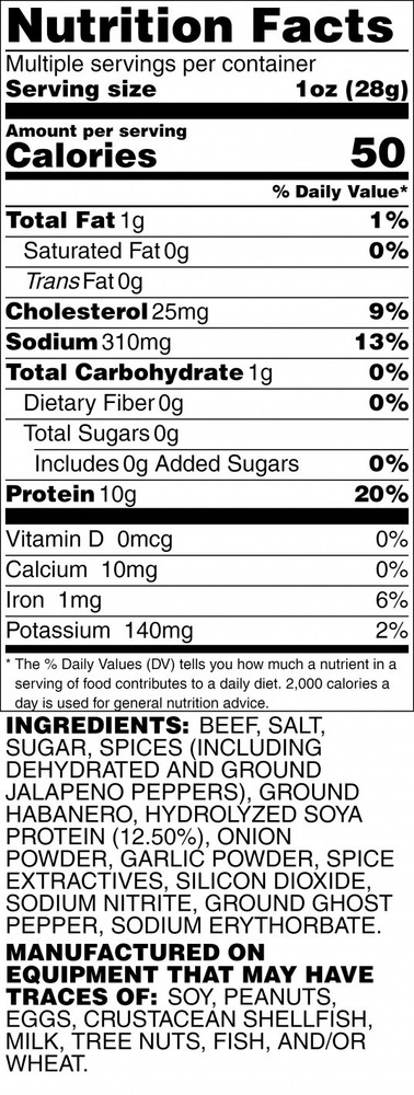 Homemade Ghost Pepper Beef Jerky