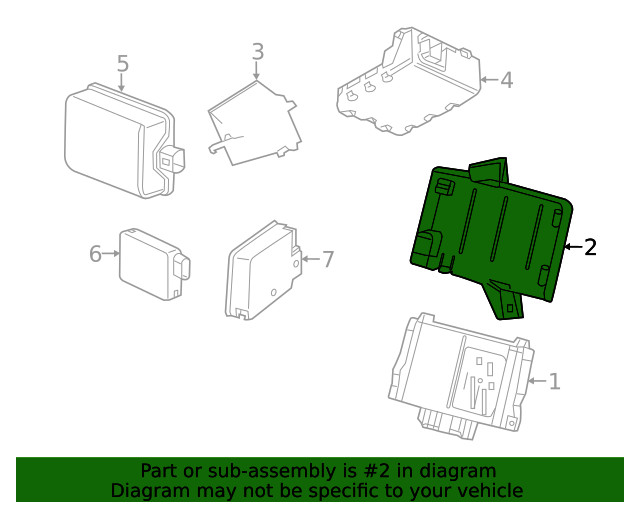 Genuine GM ABS Control Module Bracket 23193182