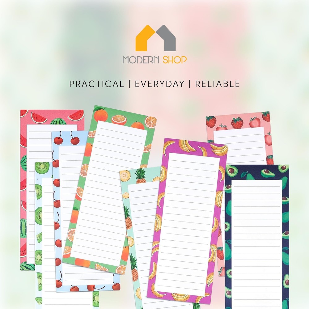 8 Large Magnetic Notepads – Big for 8 Pack - Large, LARGE 8 PACK