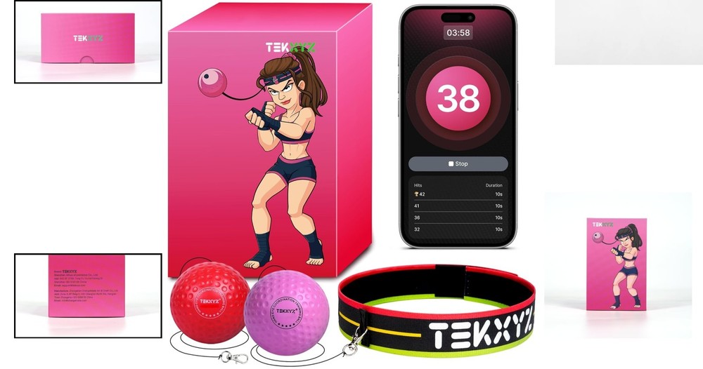 Interactive Reflex Ball with Community - Perfect for Boxing & Agility Training