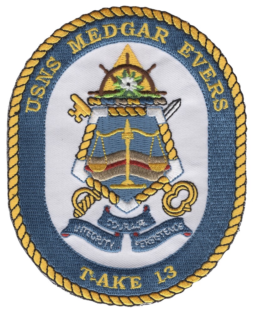 T-AKE-13 USNS Medgar Evers Patch