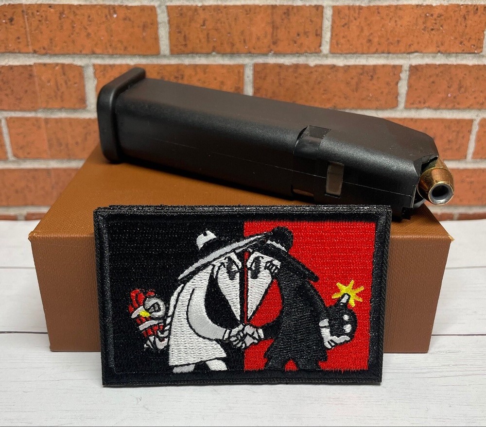 Spy VS Spy Tactical Gun Patch, Classic Video Game Morale Patch Hook Backed