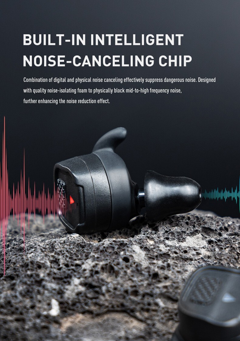 EARMOR M20T Pro Electronic Shooting Ear Protection, NRR 30dB Bluetooth 5.4