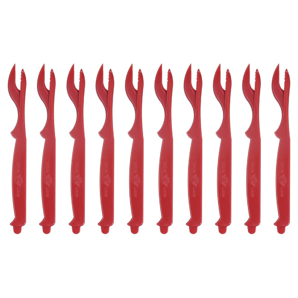 10Pcs Crusher Forks Crusher Wholesale (Red)