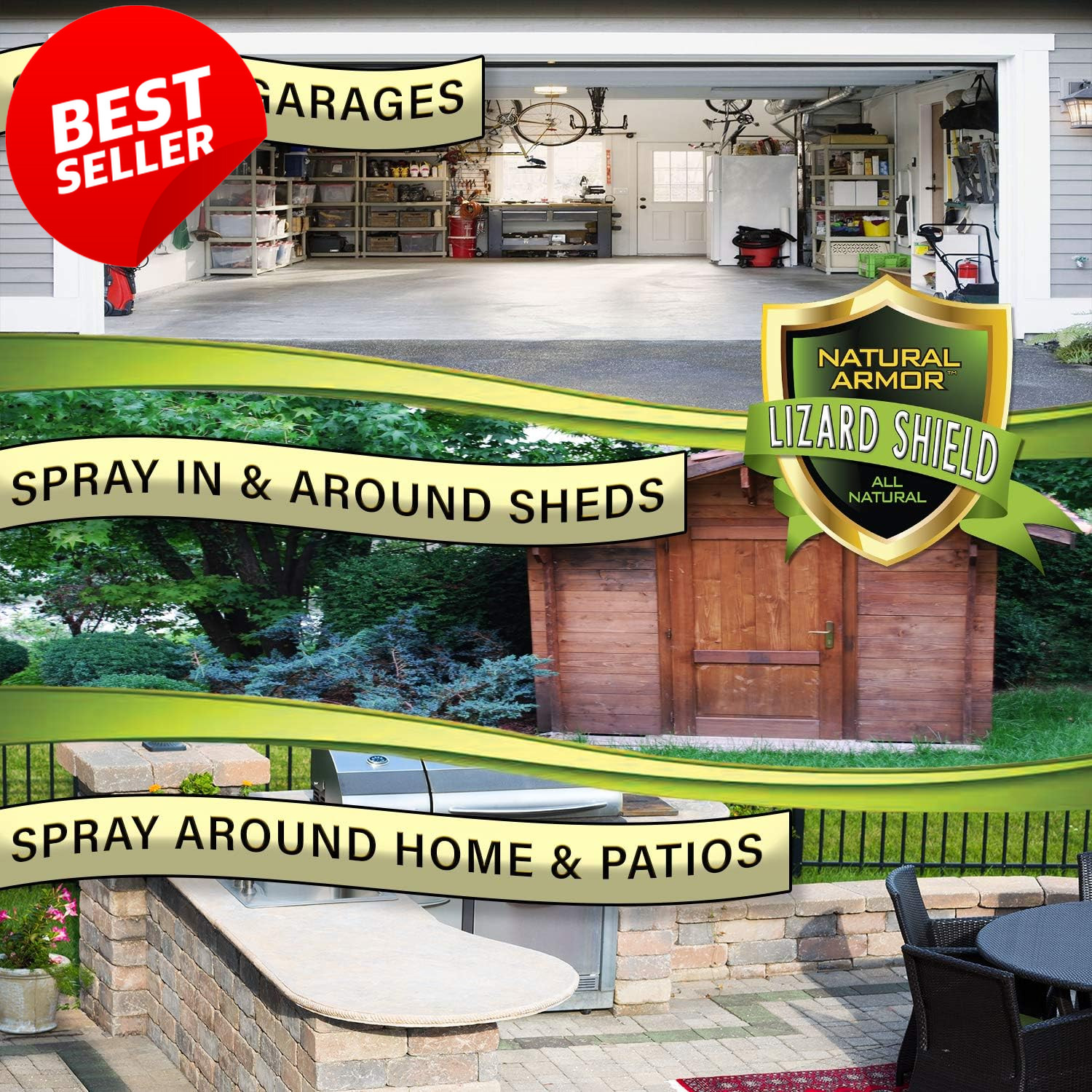 Lizard & Gecko Repellent Spray 128oz Peppermint Gallon Ready to Use - US