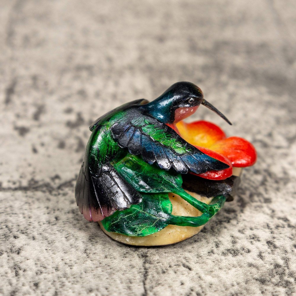 Hummingbird Tagua Carving