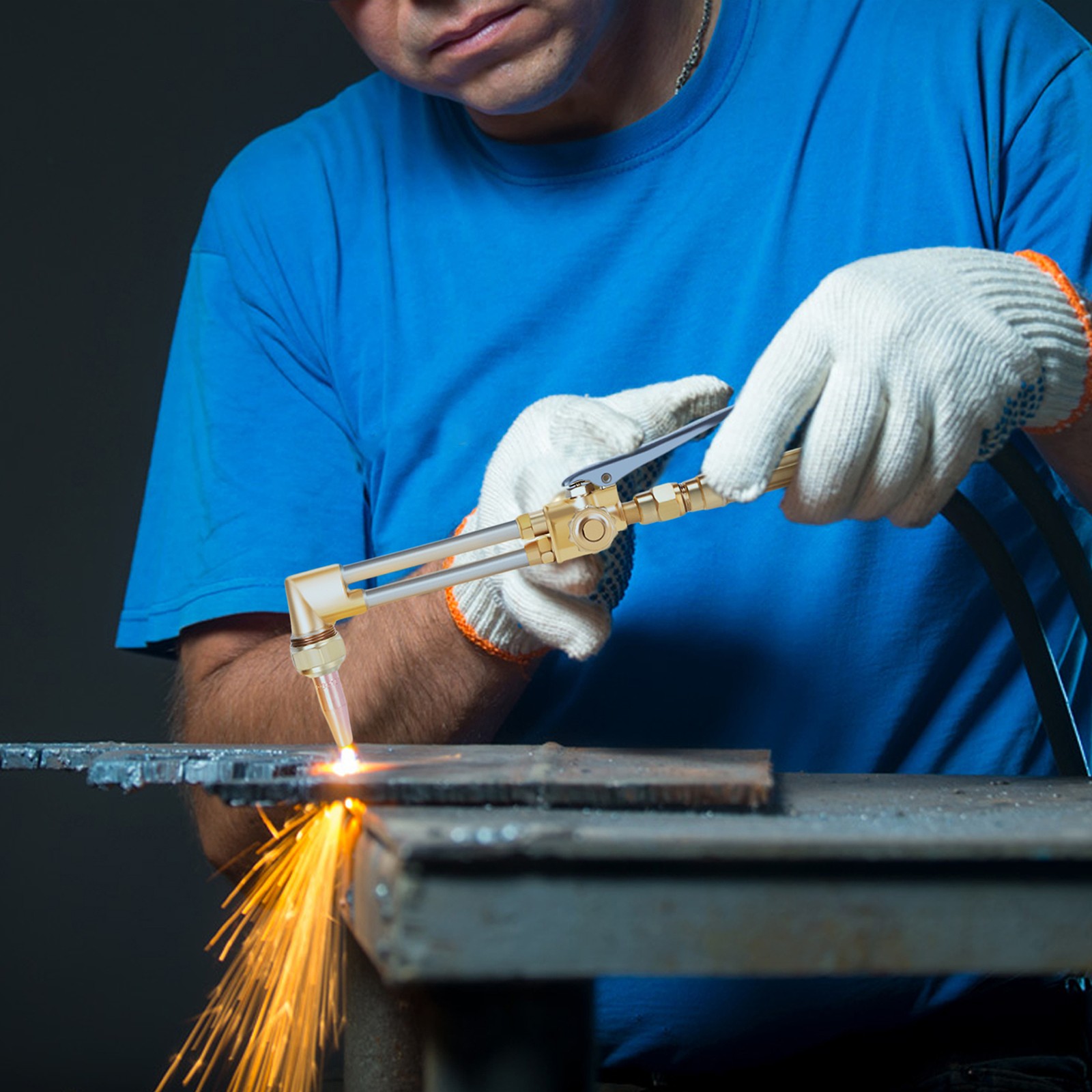 Oxy Acetylene Welding Cutting Torch Kit Medium Duty Gas Outfit Tote without Tank