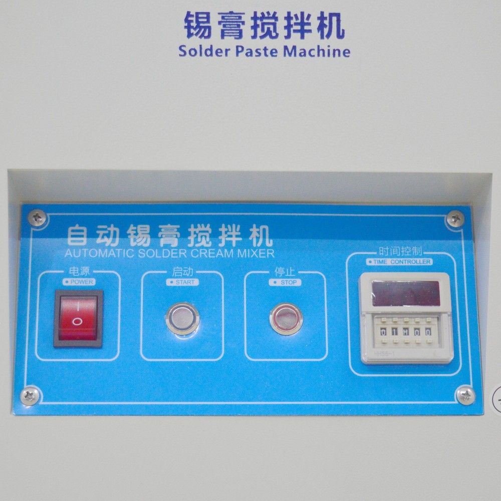 110V Automatic Solder Paste Mixer With LED Digital Display 500g*2 Capacity