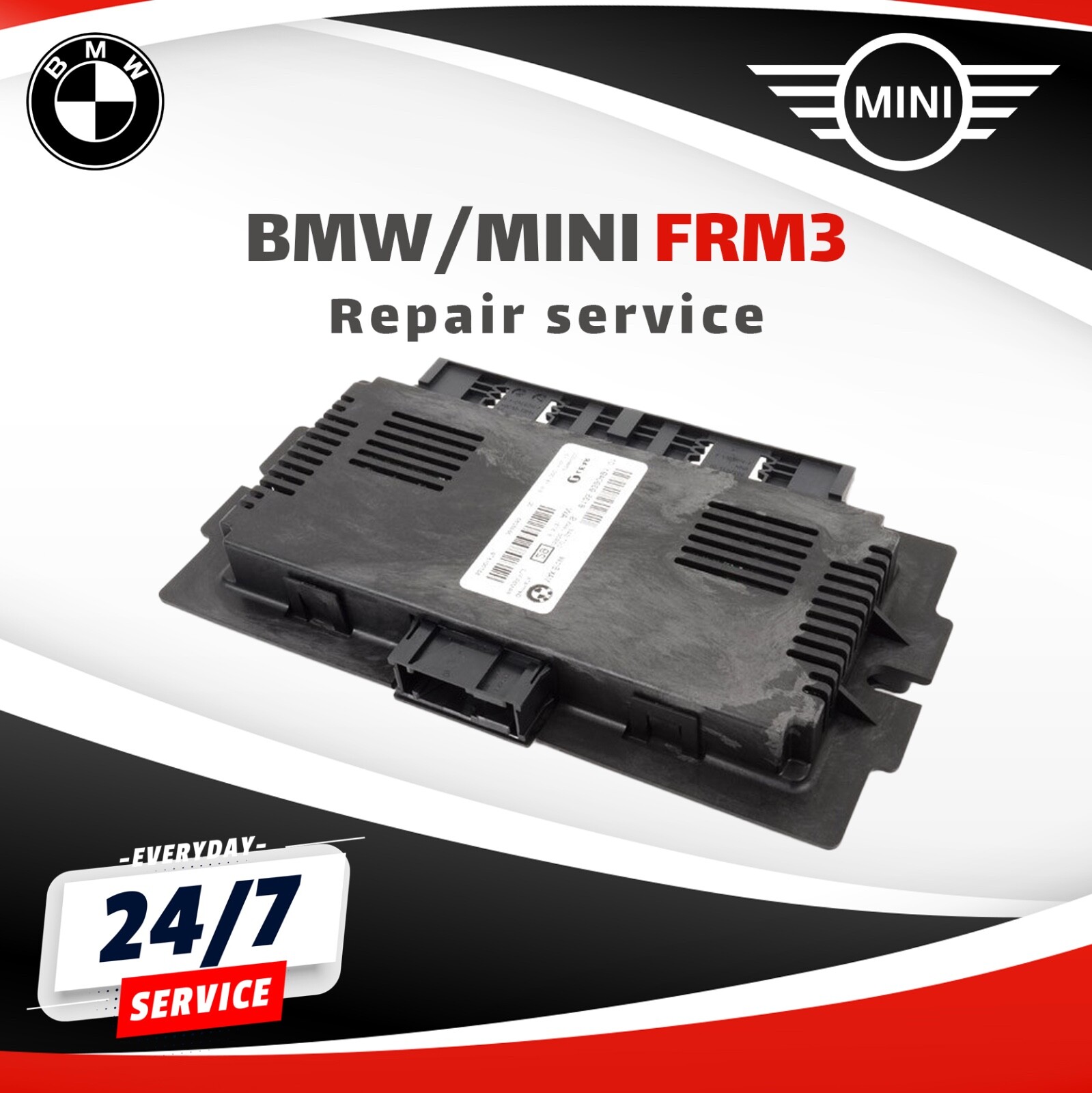 FRM3 Footwell Module  REPAIR SERVICE BMW MINI E90 E92 E93 E82 E88 R56 &More 2