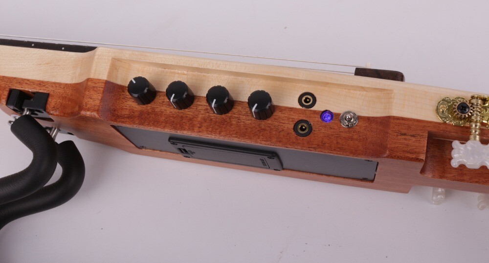 electric classical guitar classic silent nylon string headless built in effect