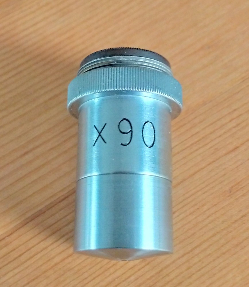Watson X90 FLUORMET 2MM 1.30 O.I. Microscope Objective, RMS Mount + Keeper