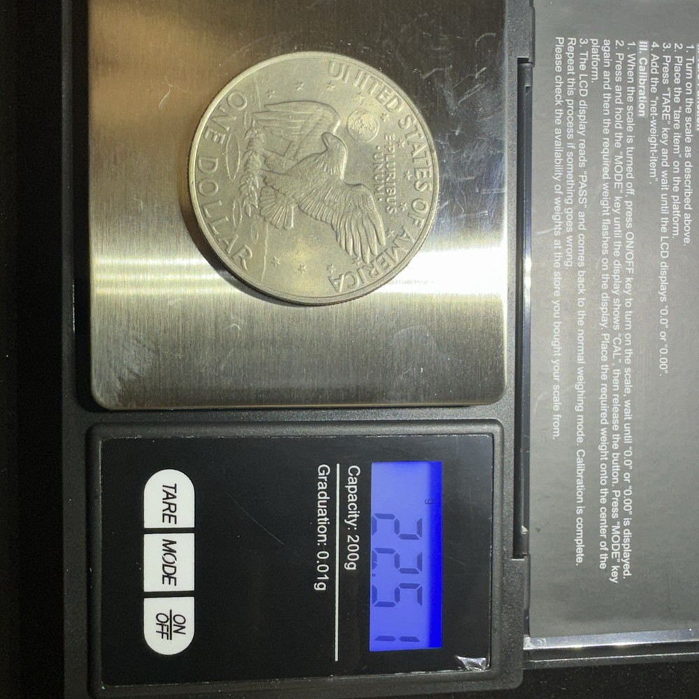 1971- Eisenhower Dollar. D. Mint Mark
