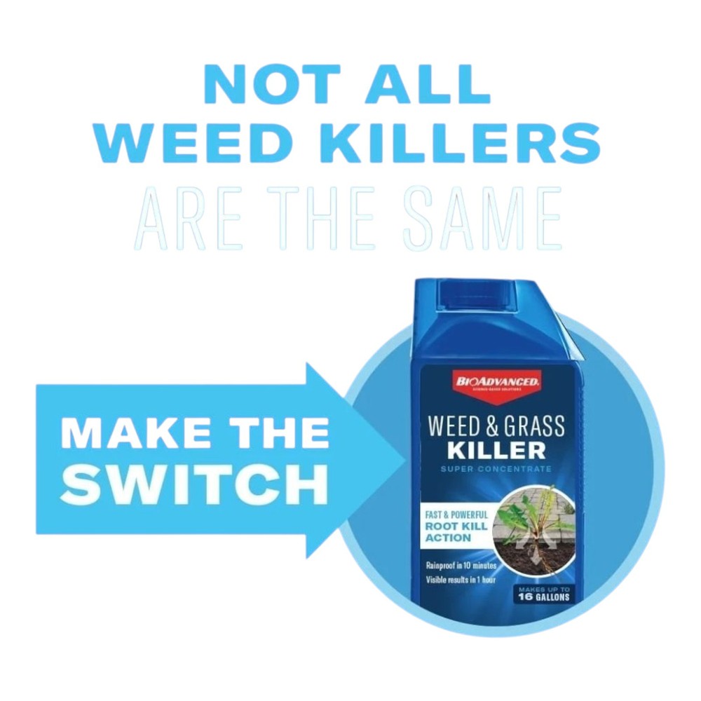 BioAdvanced Weed & Grass Killer Super Concentrate, 2 Bottle Bundle 32-Oz Each