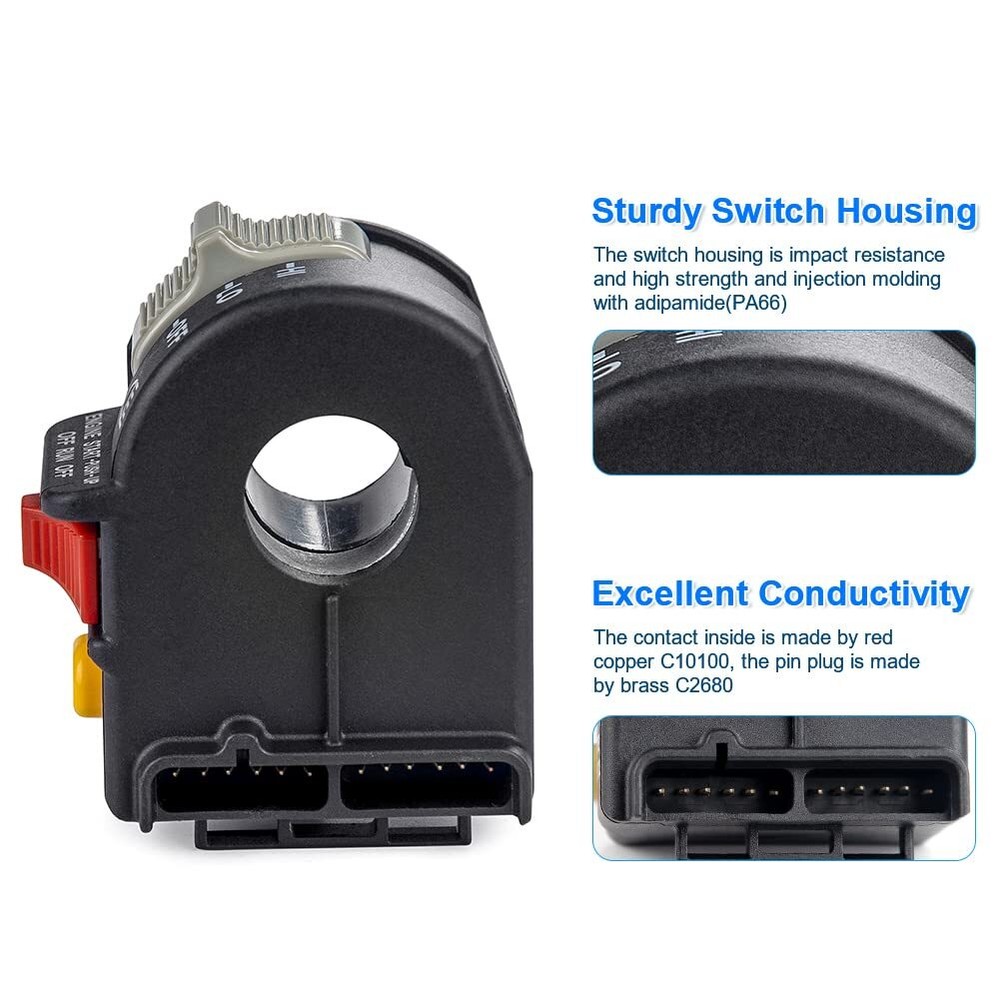 Left Handlebar Start Stop Switch Headlight for Polaris Trail Boss 325 2000 2001