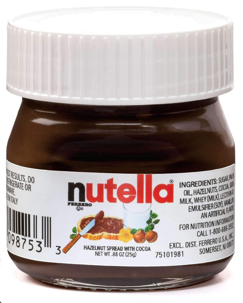 Hazelnut Spread with Cocoa Glass Jar.88 Ounce - 64 per Case.