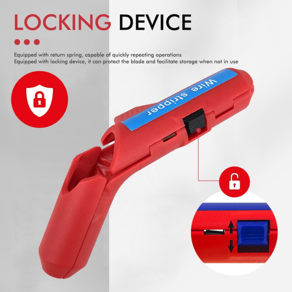 Electrical Wire Stripper Portable for Sheath Removal on Coax Data Round Cables