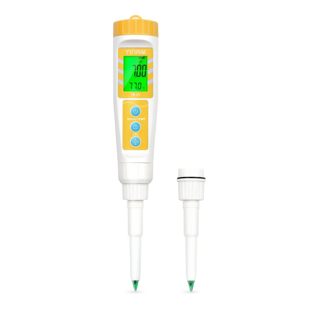 Food pH Meter with Extra Replaceable 2SP Probe