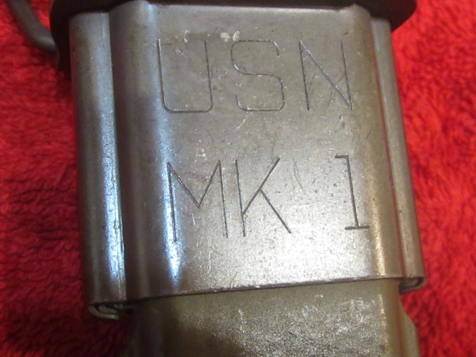 USN Model 1942 MK 1 Plastic Hard Scabbard Used with Free Shipping