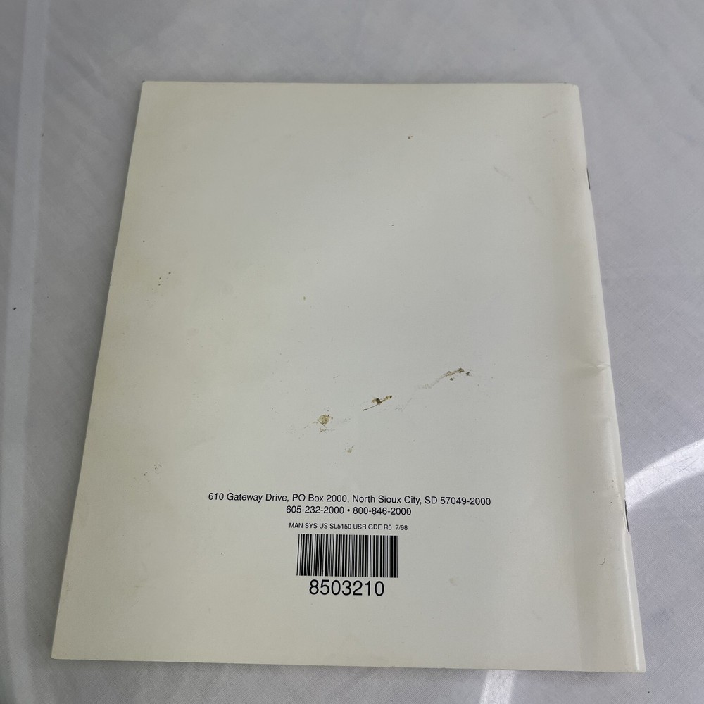 Vintage Gateway Solo 5150 Multimedia Notebook User’s Guide