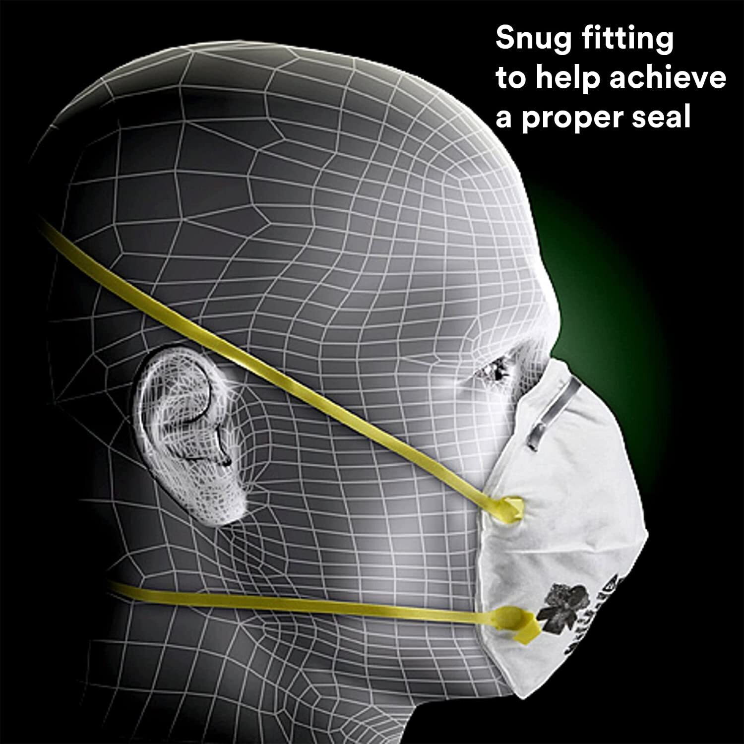 3M Personal Protective Equipment Particulate Respirator 8210, Pack of 160, N95