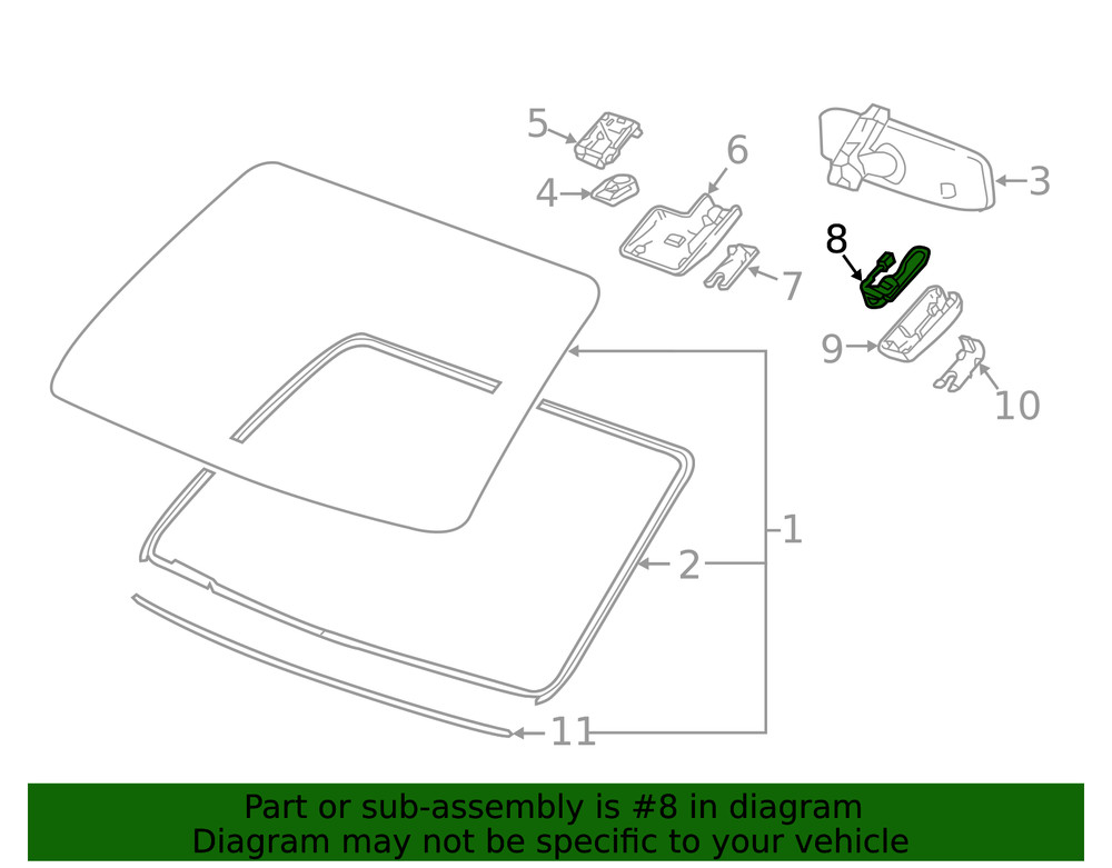 Genuine GM Humidity and Windshield Temperature Sensor 39005090