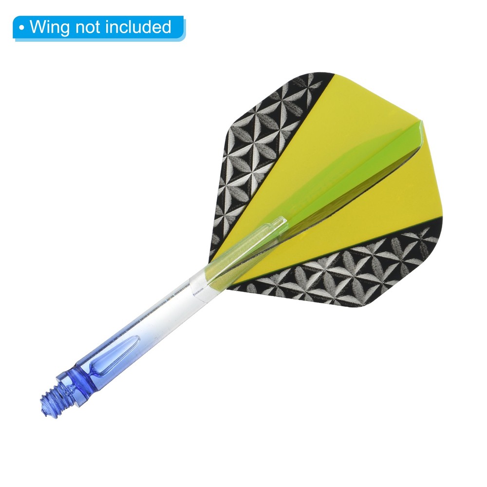 45mm Dart Shafts, Medium 2BA Thread Nylon Dart Stems - 9 Pack (White, Blue)