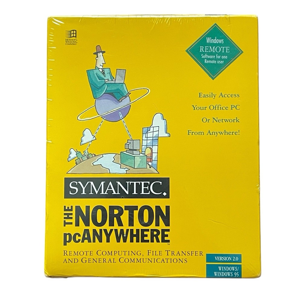 Symantec The Norton pcAnywhere Remote Access Software Version 2.0 Windows 95