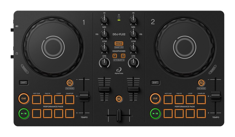 Pioneer DJ AlphaTheta DDJ-FLX2 Compact 2-Channel Controller black
