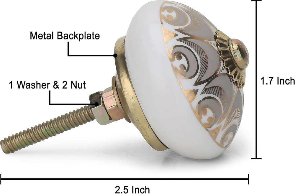 Cabinet Knobs Boho Grey Ceramic Dresser Pull Handle Kitchen Assorted Kitchen Cab