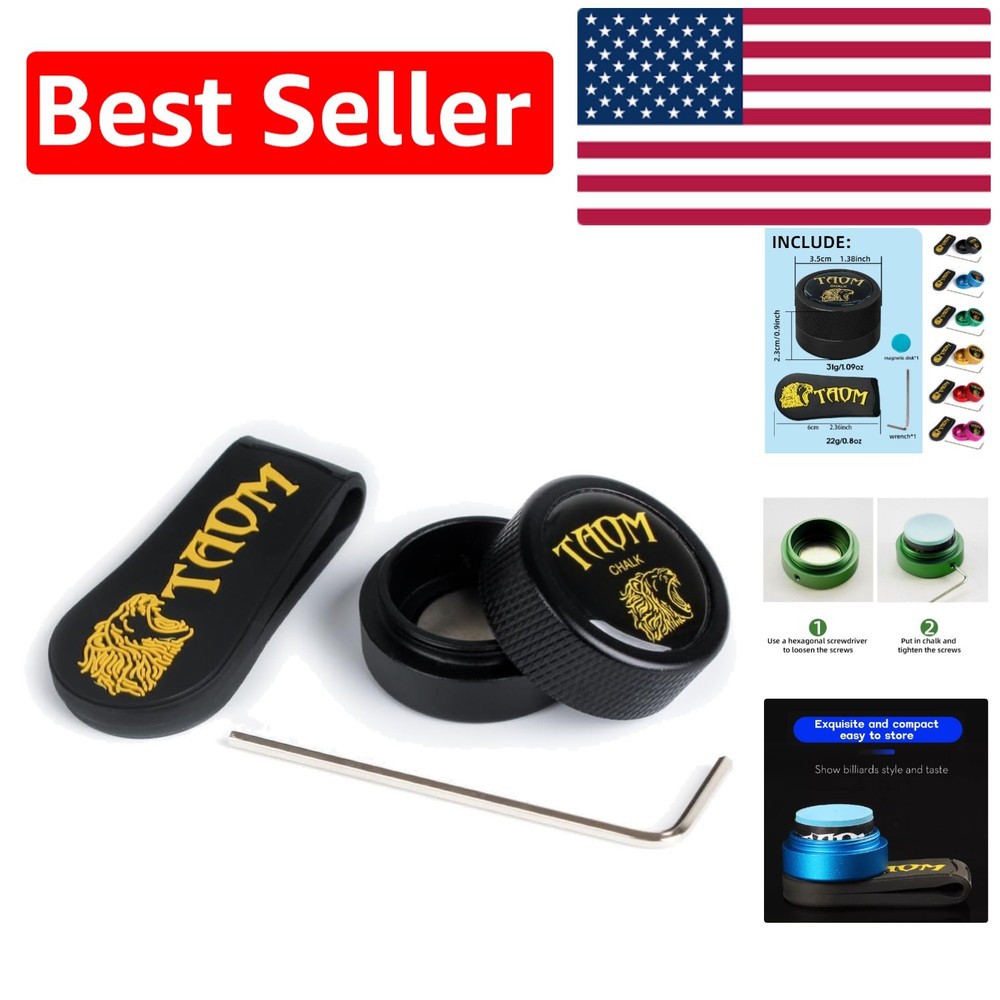 Billiards Chalk Holder with Strong Magnet - Easy Installation & Comfortable Grip