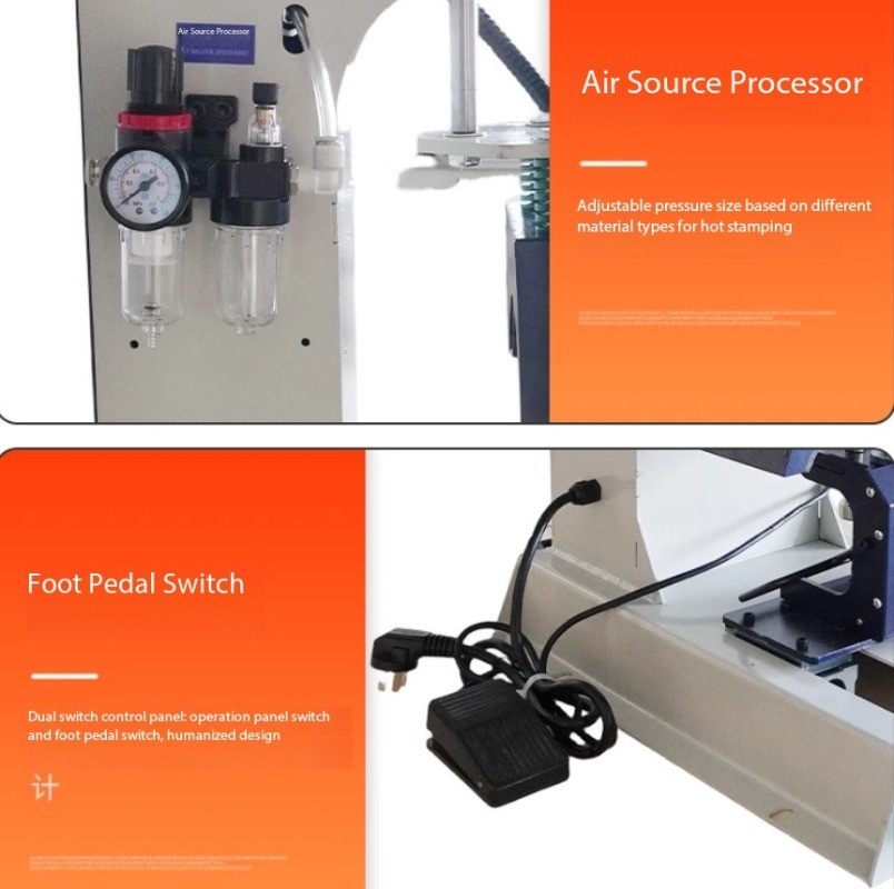 Fully Automatic Pneumatic Cap Pressing Machine Label Pressing Machine 110V/220V