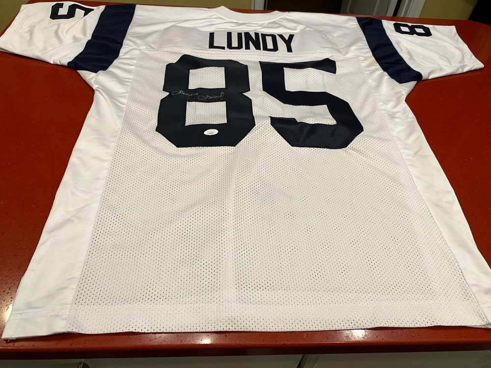 Lamar Lundy Signed Rams Jersey -JSA Authenticated