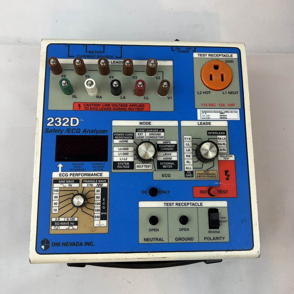 DNI NEVADA 232D SAFETY /ECG ANALYZER