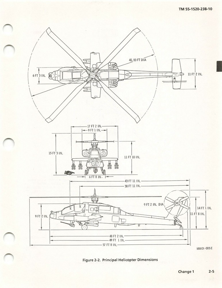 AH-64A Apache Helicopter 1992 Operator's Manual Flight Manual - CD