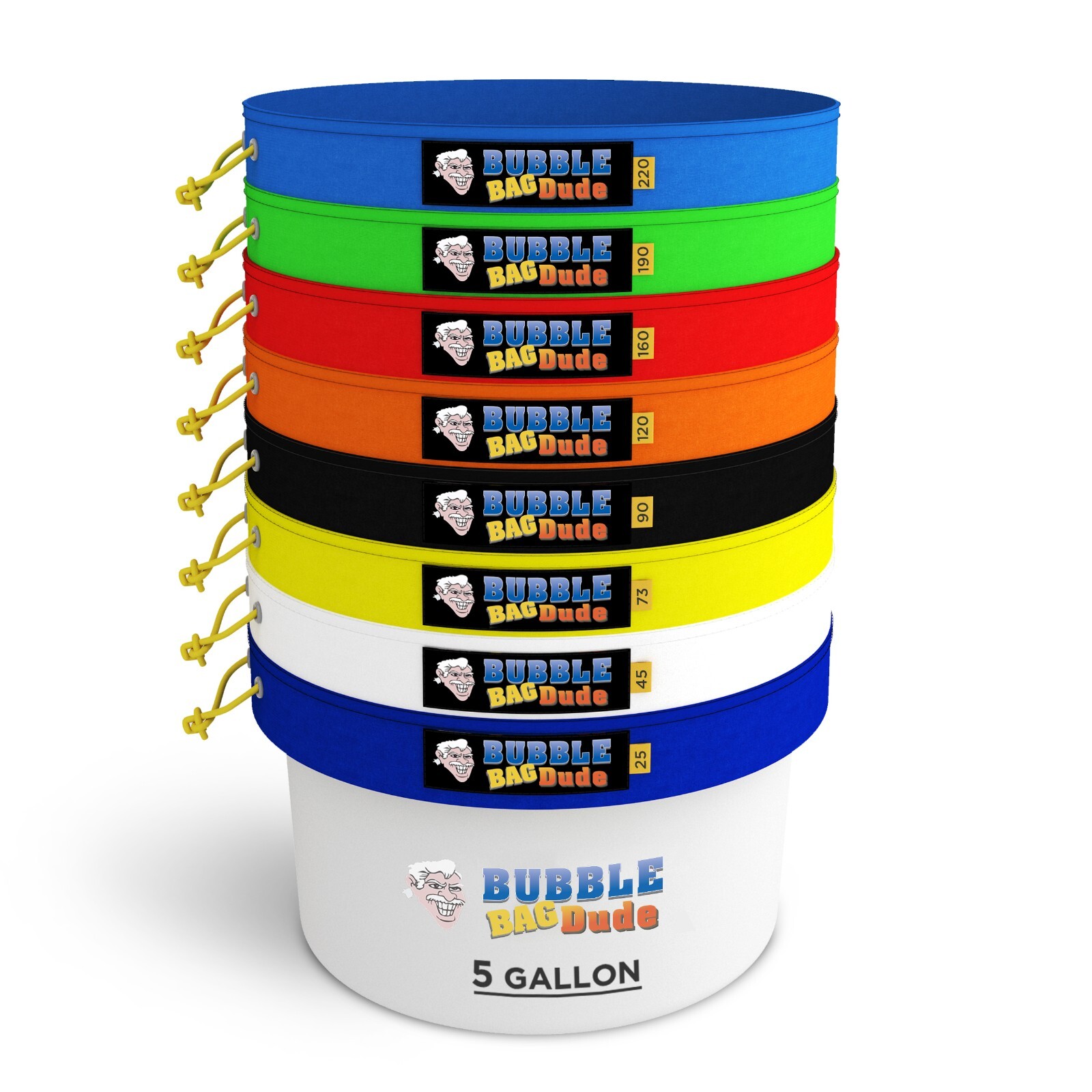 Bubble Bag BUBBLEBAGDUDE 5 GAL - 8 Bag Kit Bubble Hash Bags Herbal Extractor