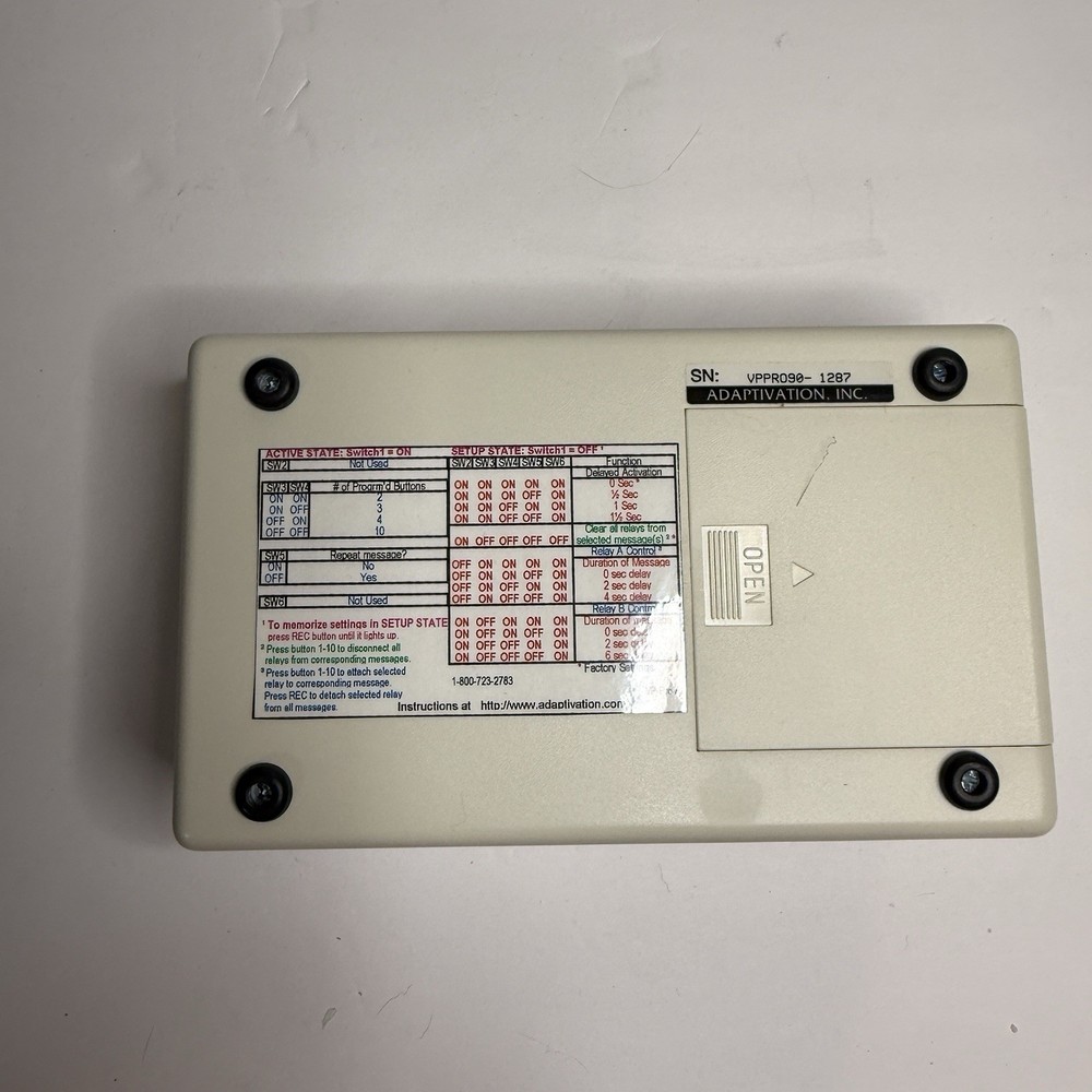 Adaptivation VoicePal 1-10 Message Communication AAC plus 6 flexible switches