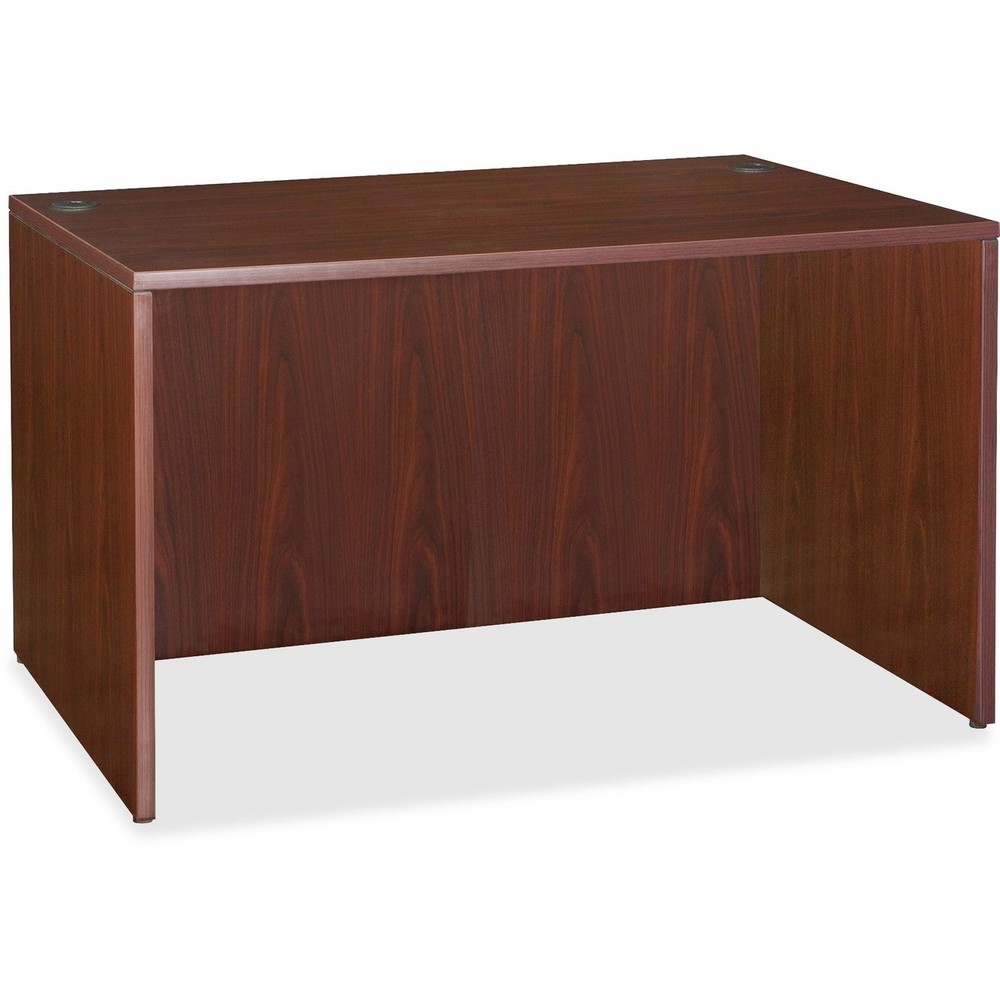 Lorell LLR69902 Rectangular Desk Shell 30"W Mahogany