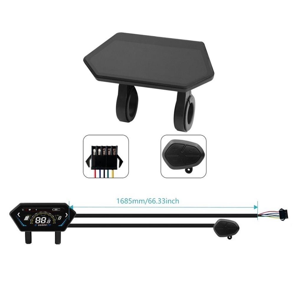 Wide Compatibility Ebike LCD Display Suitable for Various Modifications